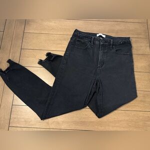 Abercrombie & Fitch Women's Jeans Size 28 6R Super Skinny High Rise Black Curve